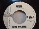 ROCKABILLY Eddie Cochran Lonely / Sweetie Pie Liberty F-55278 1960 VG+ PROMO