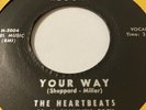 THE HEARTBEATS PEOPLE ARE TALKING/YOUR WAY  HULL 716 R&B Vocal Group Doo Wop