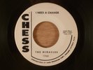 The Miracles I Need A Change/All I Want Soul, Doo-Wop 1960 Chess Smokey Robinson