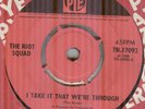 THE RIOT SQUAD*I TAKE IT THAT WE'RE THROUGH*BEAT*JOE MEEK*PYE LABEL*HEAR IT
