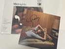 TAYLOR SWIFT MIDNIGHTS LP VINYL WITH HAND SIGNED PHOTO Moonstone Blue Edition