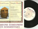 SIMPLE MINDS Someone w/ King is LIVE EUROPE 7 INCH vinyl Single 45 USA seller