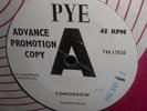 SANDIE SHAW - Tomorrow - 1966 Rare PYE DEMO 7