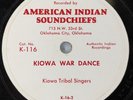 c1950s Kiowa Tribe War Dance American Indian Soundchiefs 78 RPM K-116 Native J1