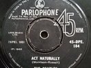 THE BEATLES ACT NATURALLY  - RARE ORIGINAL INDIA PRESSING PARLOPHONE 7