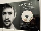 SOLDES / GREGOIRE Disque De Platine Officiel Les Roses De Mon Silence Certifié