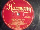 78 : HARMONY  607-LOU RADERMAN-(BIX) -WHY DO I LOVE YOU/  OL' MAN RIVER