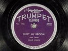 78 RPM -- Elmore James (as Elmo), Trumpet 143/146, Dust My Broom, E-V+/E-  Blues