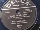 Guy Lombardo 78rpm Single 10-inch Decca Records #28905 Auld Lang Syne