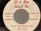 Foster Bros - Tell Me Who / I Said She 45 RPM - El Bee - VG Vinyl Doo Wop - F2