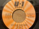 IT'S NOT TOO LATE   - FUJON Reggae Boogie Funk 7 U-1 Records Private Press Funk