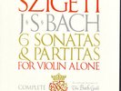3LP Box BACH 6 Violin Solo Sonatas & Partitas SZIGETI Vanguard BG-627 NM 1955 Rc