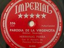 Hermanas Parra Parodia De La Virgencitas Imperial Latin 78 RPM HEAR