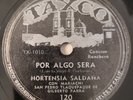Hortensia Saldana Por Algo Sera Por Un Amor Ranchera Taxco 120 Latin 78 RPM HEAR