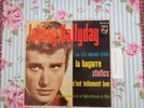 COLLECTOR JOHNNY HALLYDAY LA BAGARRE RARE DISQUE 45T ESPAGNE TBE LANGUETTE