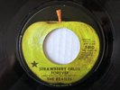 Beatles STRAWBERRY FIELDS 1971 Apple BLACK STAR Los Angeles 45 rpm single  VG