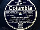 THE FOUR BRIGHT SPARKS - ‘MOANIN’ FOR YOU’ COLUMBIA 78, SAM BROWNE VOCAL + SOLOS