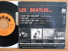 THE BEATLES RARE FRENCH EP CAN T BUY ME LOVE SOE 3750TYPE 3 avec sa languette