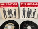 BEATLES SHE LOVES YOU  Original SWAN LABEL PROMO /STOCK 45'S WITH PICTURE SLEEVE