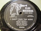 BILLIE HOLIDAY Remember/ I can't face the Music Norman Granz Mercury CLEF 89096