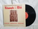 Triumph of the Will  original soundtrack  Nazi  Nuremberg Party Rally 1934  LP