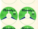 RARE - Original Vintage Label Print Sheet - Randy's