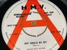 Manfred Mann 7” Vinyl DEMO 1966 Why Should We Not c/w Brother Jack POP 1189