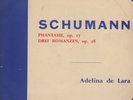 rare private classical piano LP:SCHUMANN/PHANTASIE/ROMANZEN/ADELINA de LARA/exc.