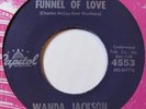 (45) (Hear) Wanda Jackson - Funnel Of Love / Right Or Wrong - Rockabilly (1961)