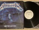 Metallica Ride The Lightning LP OG Megaforce Label Shrink Inner Sleeve 1984 Rare