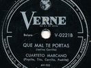 CUARTETO MARCANO  Domingo / Que Mal Te Portas  LATIN 78 RPM Guaracha HEAR