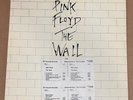 PINK FLOYD THE WALL PROMO LP W/ TIMING STRIP AND PROMO RECORD LABELS