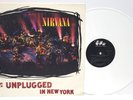 NIRVANA Unplugged In New York 1994 1st Press WHITE VINYL LP w/ Inner Sleeve NM