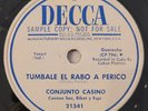 Conjunto Casino Tumbale El Rabo A Perico Esto Es Felicidad  Decca WLP 78RPM HEAR