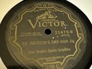 Victor 78 RPM Sean Nolan’s Dublin Orch - St Patrick’s Day 21479 V+ IRISH JIG