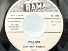ROCKABILLY -DON RED ROBERTS 45 ONLY ONE b/w DON'T SAY MAYBE PROMO RAMA VG++