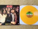 AC/DC – Highway to Hell Vinyl LP Record Album - 1979 Orange Yellow - Rare Ex/Ex