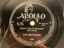 Apollo 470 The Gentlemen - Don't Leave Me Baby / Baby Don't Go 10