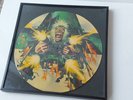 Framed Iron Maiden No Prayer For The Dying picture disc vinyl 12” LP EMDPD1017