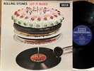 THE ROLLING STONES - LET IT BLEED - UK DECCA LP + POSTER vinyl album skl EX/VG