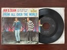 JAN & DEAN “Here They Come From All Over The World” 45 Vinyl Record RARE PS