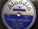 PATTY ANNE & THE FLAMES My Heart Is Free Again/Midnight ALADDIN 3162 78RPM HEAR