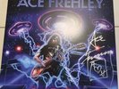 ACE FREHLEY SIGNED 10,000 VOLTS SAM ASH SPLATTER VINYL LP KISS