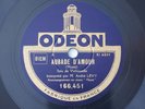 André Levy Cello Aubade d'Amour & La Cinquantaine 78RPM Odeon 166.451