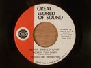 Pendulum Swingers Never Should Have Loved You Baby/Never Happened Before Soul