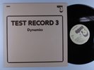 OPUS 3 Test Record 3: Dynamics OPUS 3 LP NM sweden with insert e