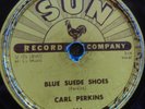 78 rpm Sun 234, Carl Perkins, Blue Suede Shoes, Honey Don't, V