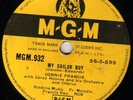 RARE 1956 CONNIE FRANCIS 78 MY SAILOR BOY / EVERYBODY NEEDS SOMEONE MGM 932 E-