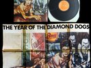 David Bowie Diamond Dogs APL1 0576 1974 UK GF LP record with rare promo poster
