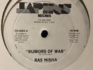 RAS NISHA: RUMOURS OF WAR, TUFF GONG ROOTS REGGAE, RARE TAPHUS 12